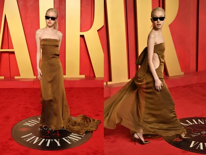 Rose BLACKPINK Datang ke Oscar After Party 2024 dengan Dandanan Tak Biasa