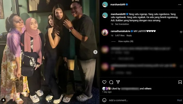 Marshanda dan Nia Ramadhani Bukber Bareng