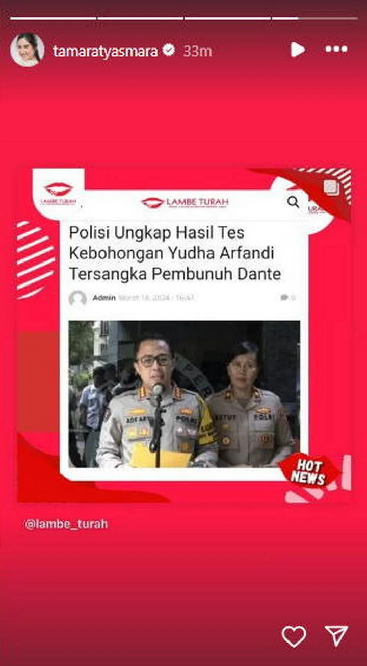 Tamara Tyasmara Soal Dua Kebohongan YA