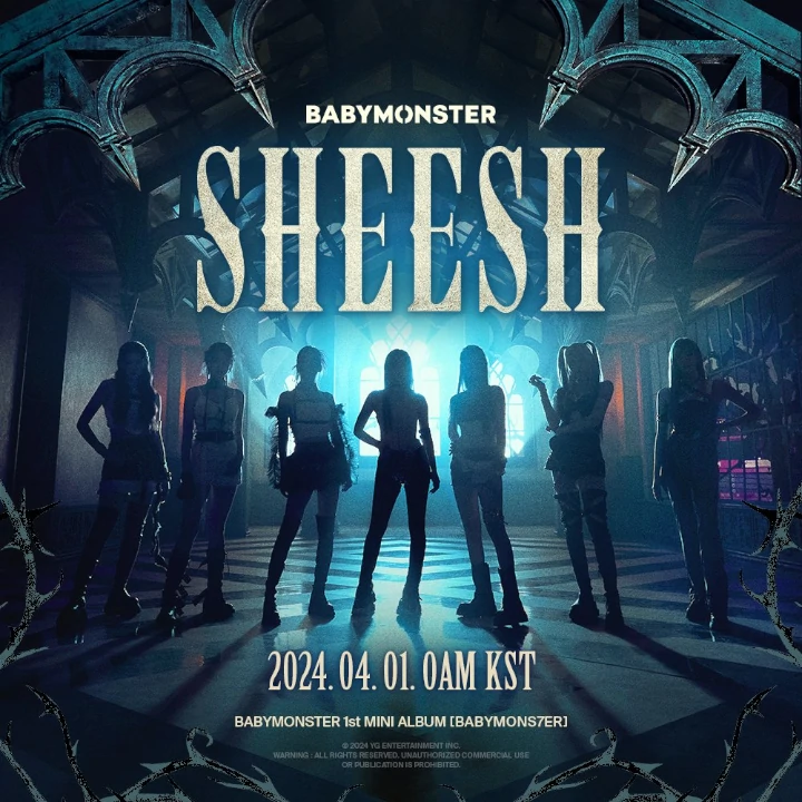 BABYMONSTER Tampil Gelap-gelapan di Poster Lagu Comeback \'SHEESH\'
