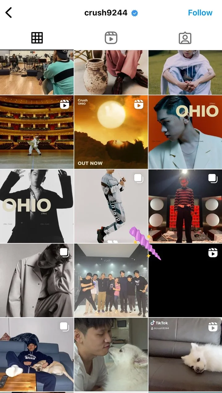 Crush Hapus Foto Joy Red Velvet dari Instagram