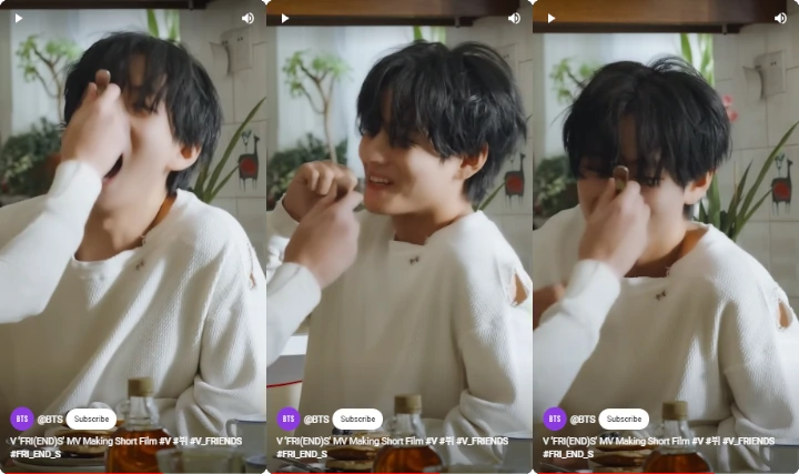 Adegan Mesra V BTS dan Ruby Sear dalam MV \'FRI(END)S\' Ternyata Dipotong