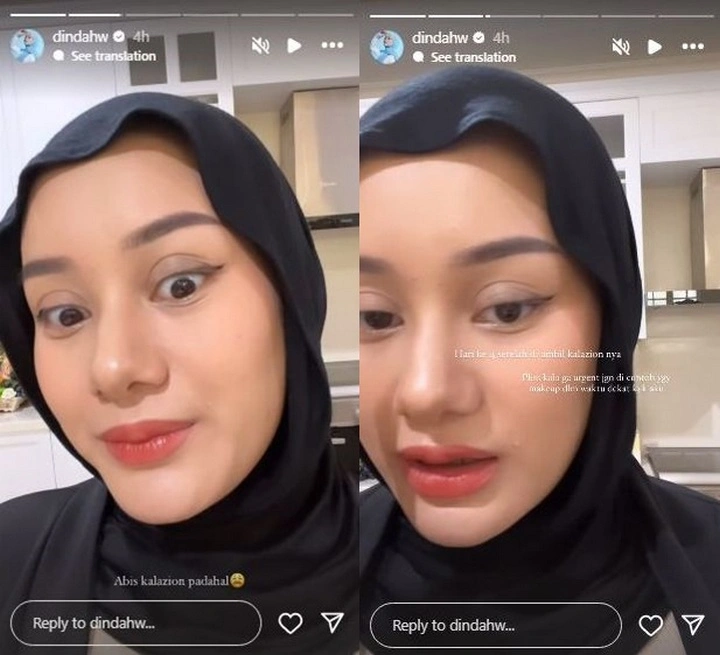 Dinda Hauw Idap Penyakit Mata Kalazion