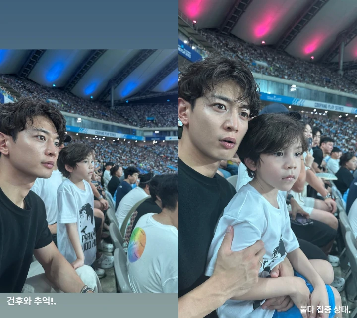 Minho SHINee Malah Asyik Momong Gunhoo sambil Nonton Bola di Tengah Tren MLB