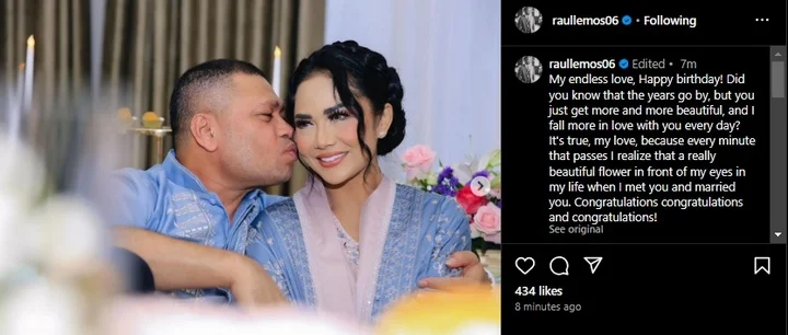 Kris Dayanti Rayakan Ultah ke-49, Terima Ucapan Manis dari Raul Lemos