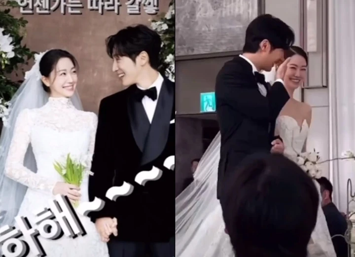 Visual Istri Lee Sang Yeob di Hari Pernikahan Curi Perhatian