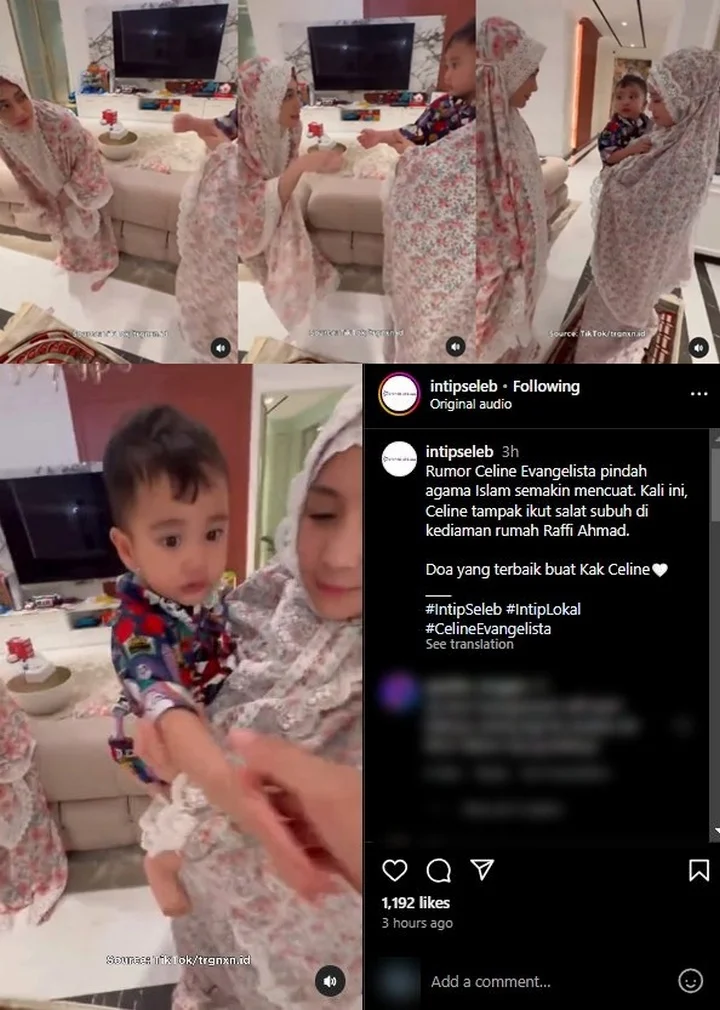 Celine Evangelista Kembali Dikabarkan Jadi Mualaf