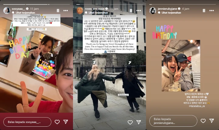 Member BLACKPINK Bombardir Lisa dengan Ucapan Selamat Ultah Super Manis