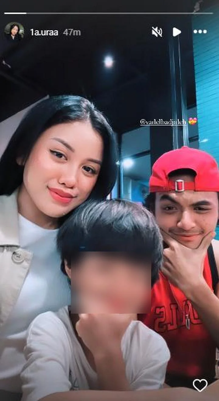 Lolly Pajang Potret Unyu Bareng Vadel Badjideh