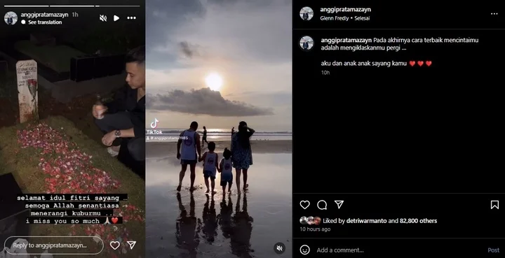 Anggi Pratama Rindu Mendiang Stevie Agnecya Jelang Lebaran