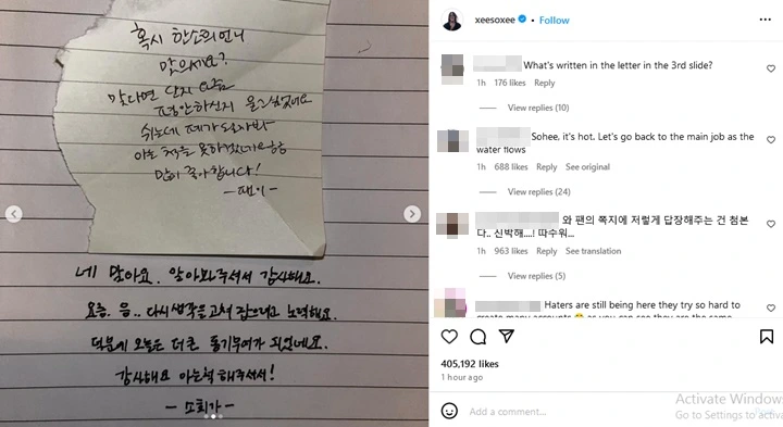 Han So Hee Ungkap Perasaannya Kini pasca Putus dari Ryu Jun Yeol