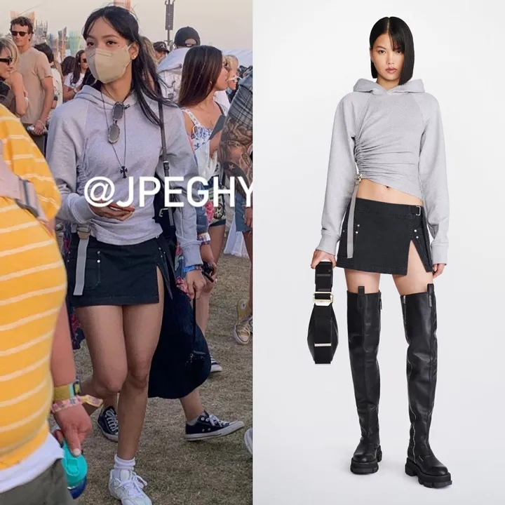Lisa BLACKPINK Pakai Outfit Murah saat Asyik Nonton Coachella 2024