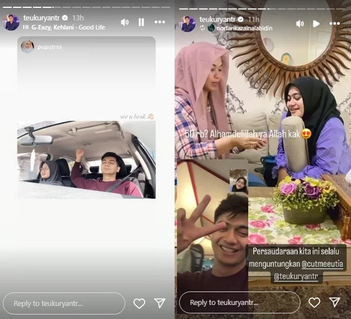 Teuku Ryan Lebaran Bareng Keluarga