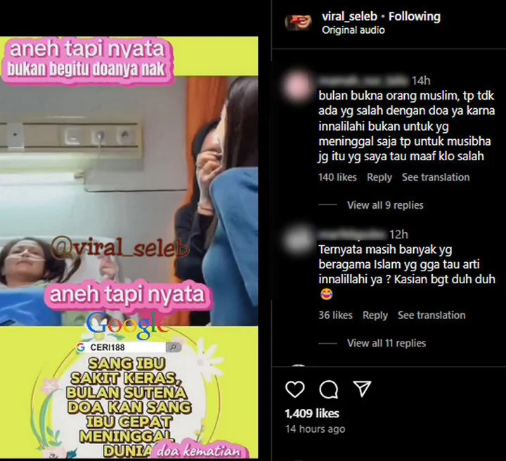 Bulan Sutena Dikritik Gara-Gara Doa