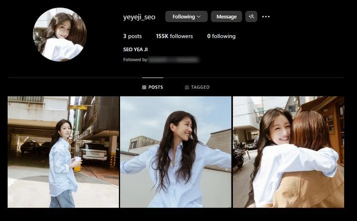 Seo Ye Ji Comeback Instagram Disambut Antusias