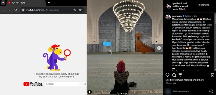 Geni Faruk Curhat Sedih Akun YouTube Gen Halilintar Hilang