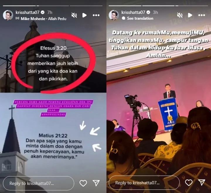 Kriss Hatta Asyik Beribadah kala Hubungan dengan Sherry Joelica Disorot