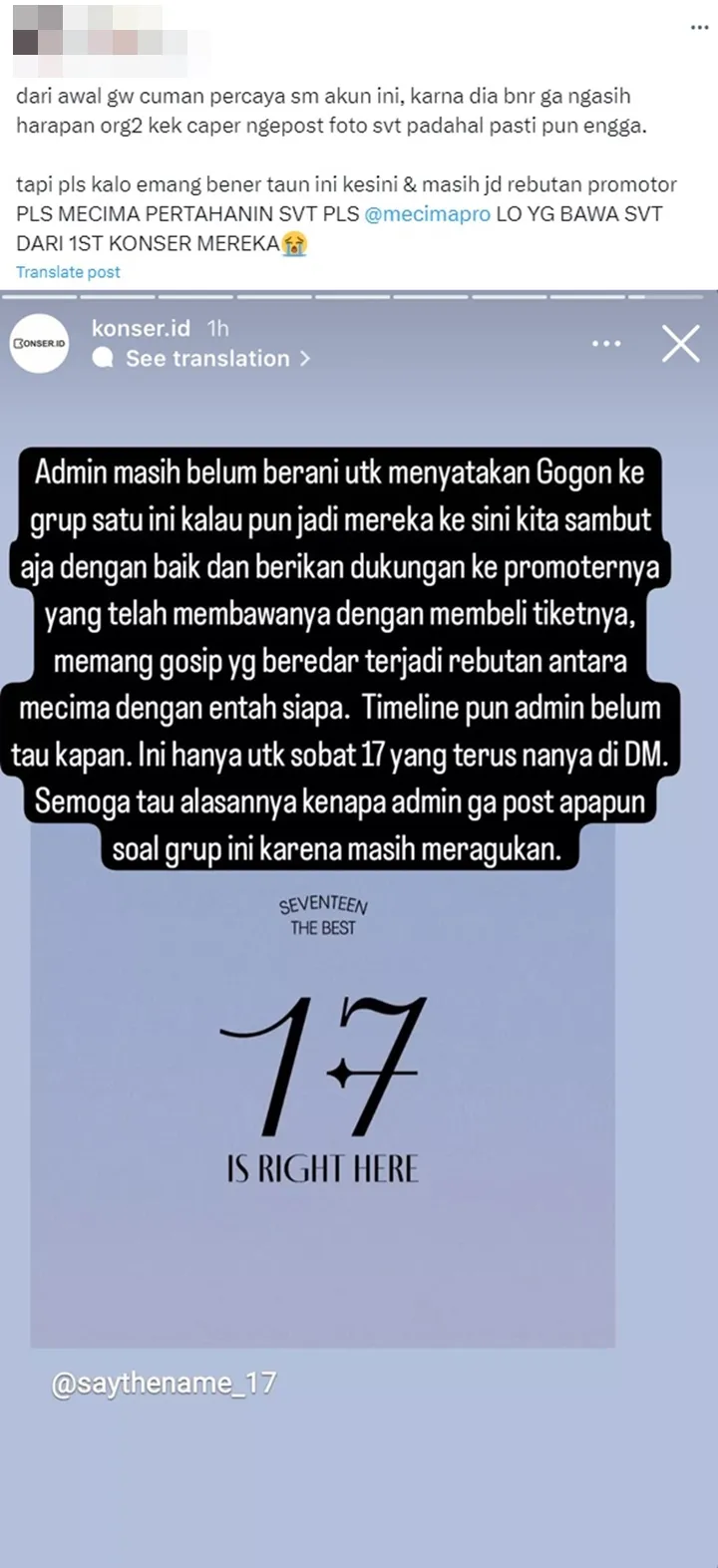 Mingyu dan Hoshi SEVENTEEN Titip Salam ke Carat Jakarta Bak Benarkan Rumor Heboh