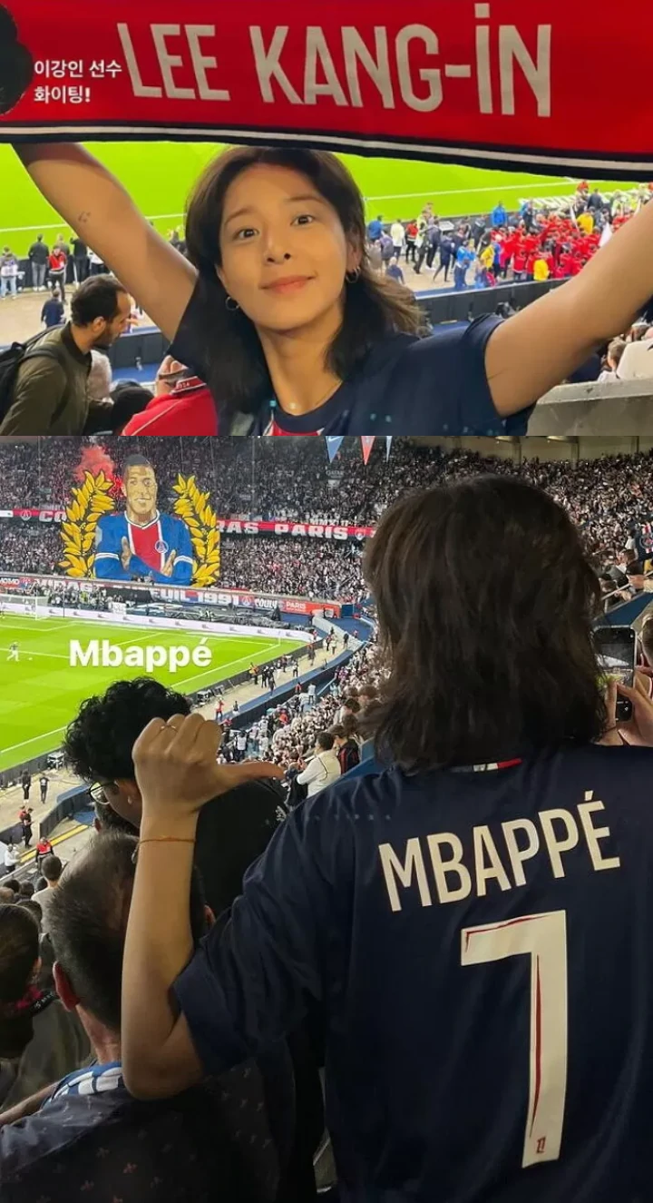 Seol In A Diteror Cuma Perkara Jersey saat Nonton Sepak Bola Langsung