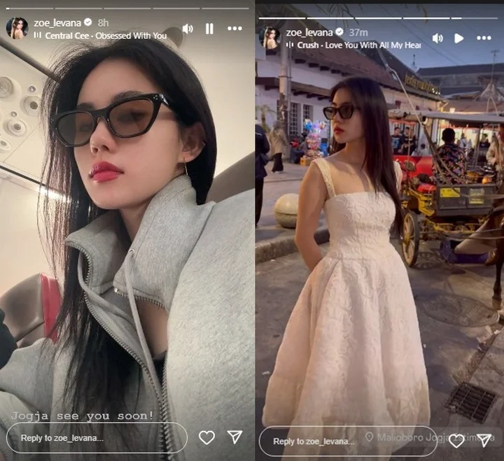 Zoe Levana Asyik Liburan ke Jogja