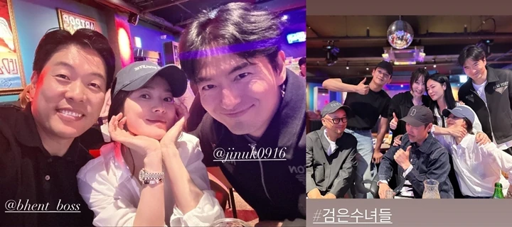 Kedekatan Song Hye Kyo & Lee Jin Wook di Pesta Perpisahan \'Black Nuns\' Curi Fokus