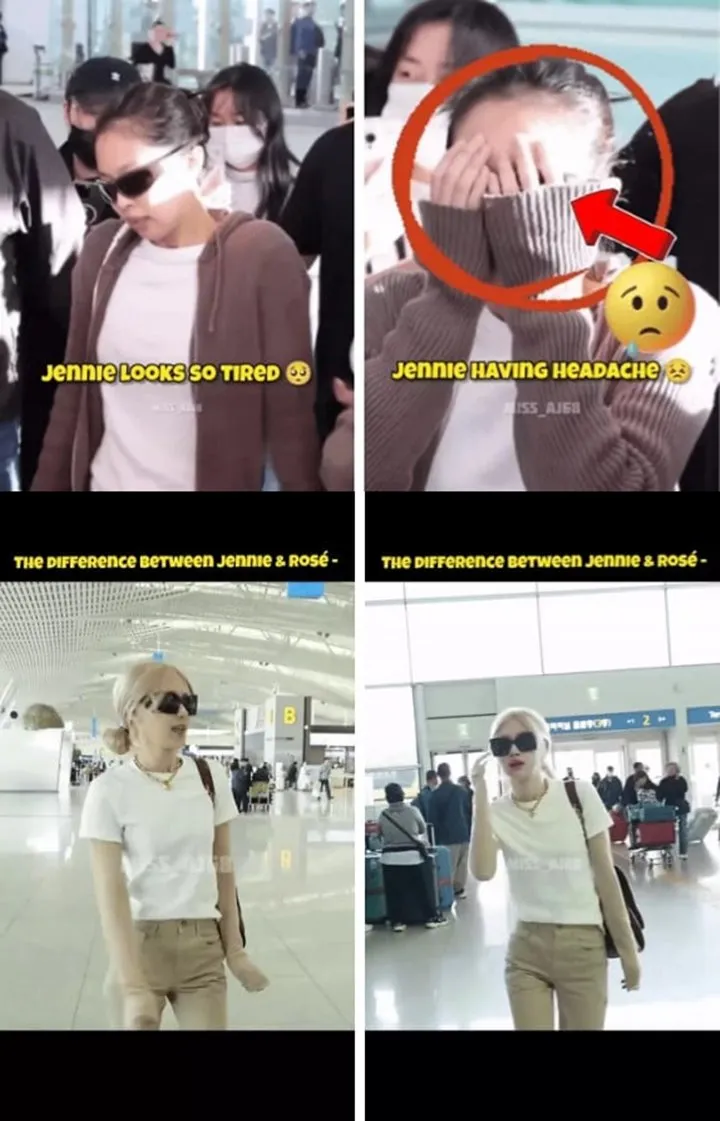 Sikap Jennie dan Rose BLACKPINK Hadapi Kekacauan Fans di Bandara Dibandingkan