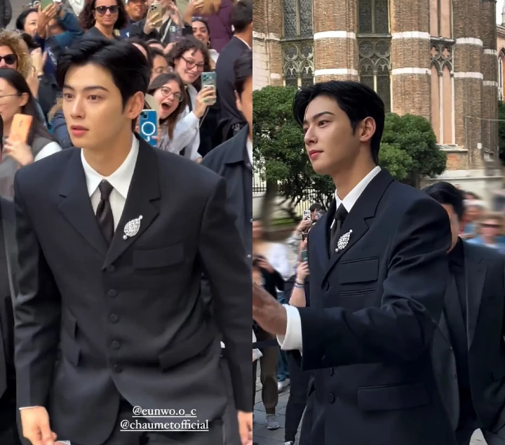 Cha Eunwoo Jadi Perbicangan usai Disambut Meriah saat Hadiri Gala Dinner di Italia