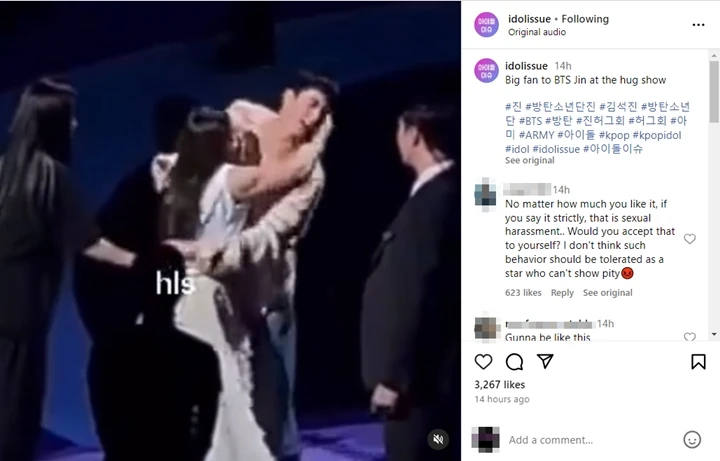 Jin BTS Dilecehkan Fans Cewek di Acara Free Hug
