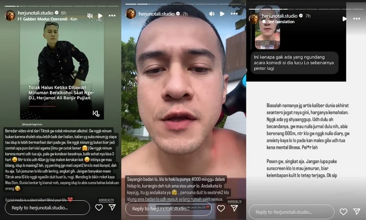 Herjunot Ali Tanggapi Video Viral Tolak Minuman Keras