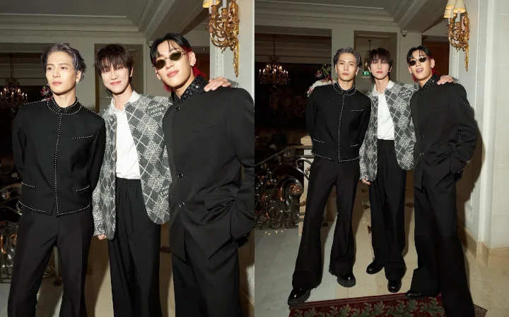 Jackson Wang dan BamBam GOT7 Hangout Bareng The8 SEVENTEEN di PFW 2024
