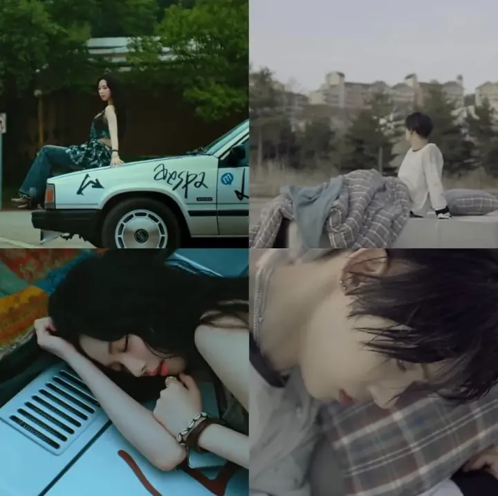Beberapa Adegan MV aespa \'Live My Life\' Dianggap Mirip dengan TXT \'0X1=LOVESONG\'