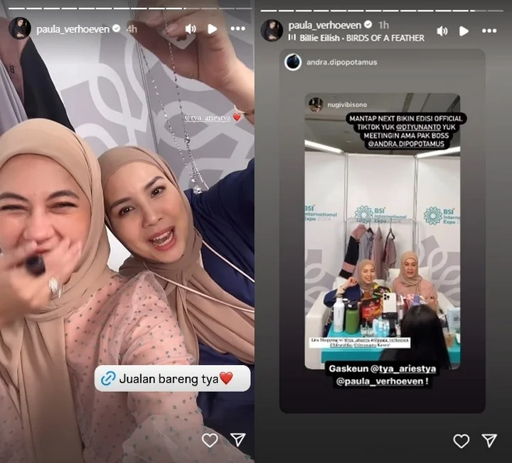 Paula Verhoeven Sibuk Jualan