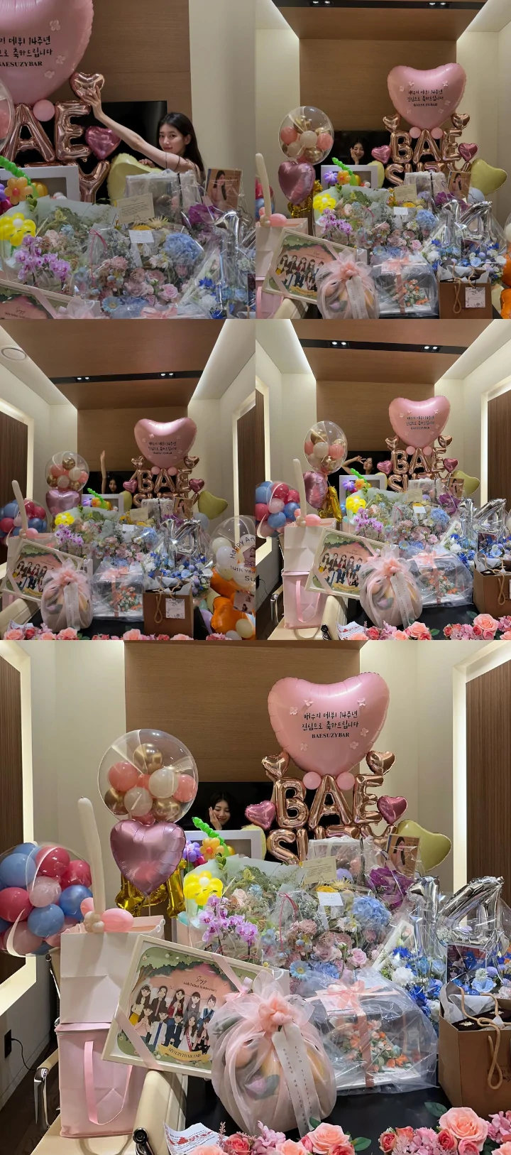 Bae Suzy Bak Tenggelam di Tumpukan Kado saat Rayakan Ultah Debut ke-14