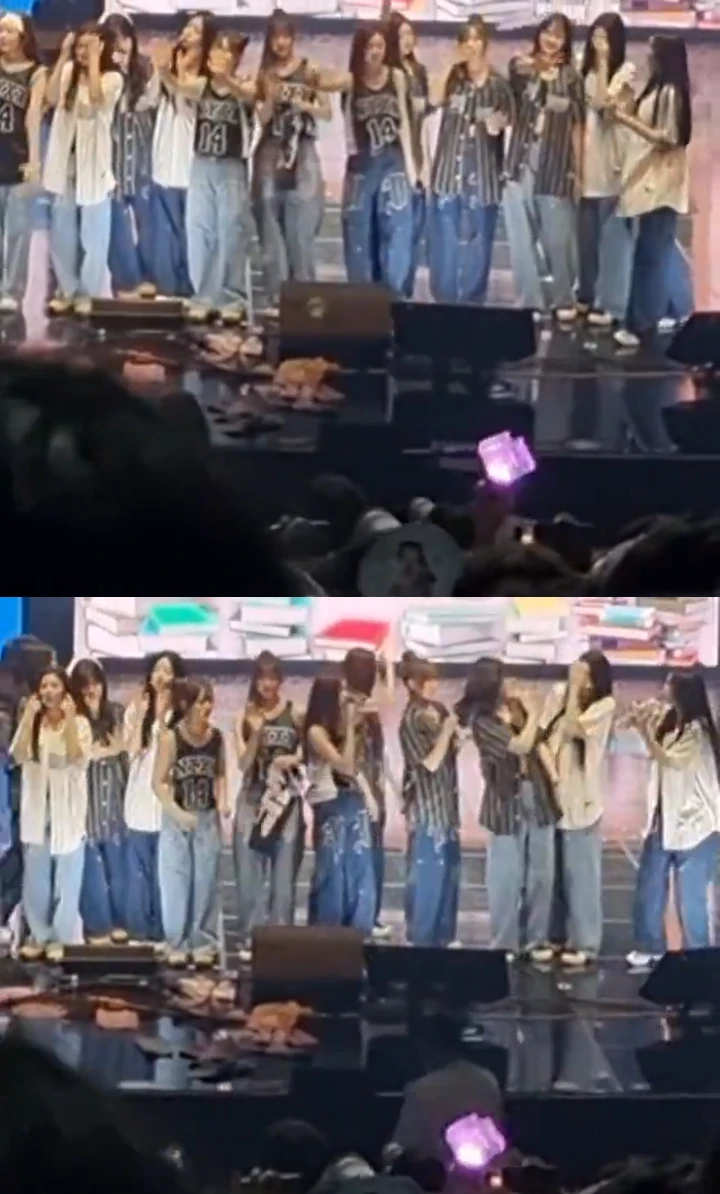 Momen Xinyu dan Lynn tripleS Kena Lempar Barang di Tengah Konser Picu Kemarahan