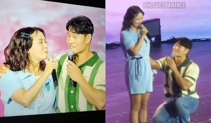 Kim Jong Kook Buat Pose Lamar Song Ji Hyo di Fanmeeting \'Running Man\'