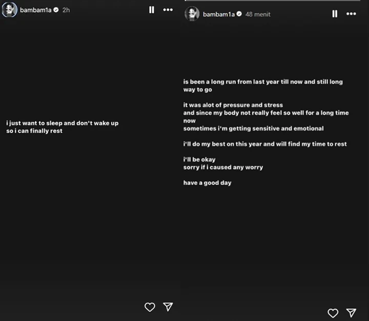 Postingan BamBam GOT7 saat Dini Hari Picu Kekhawatiran