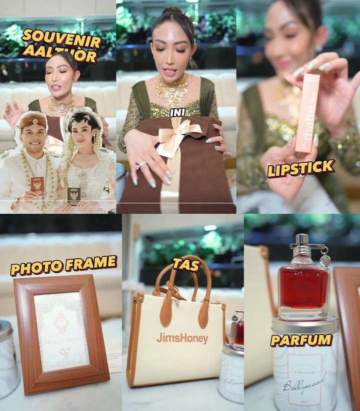 Isi Souvenir Pernikahan Aaliyah Massaid dan Thariq Halilintar