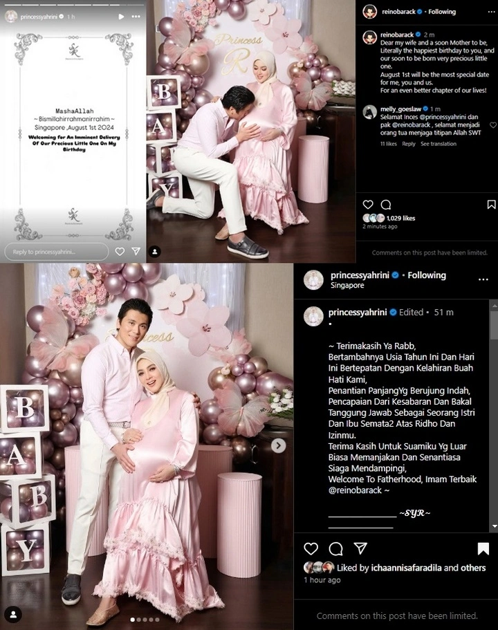 Syahrini Umumkan Kelahiran Anak