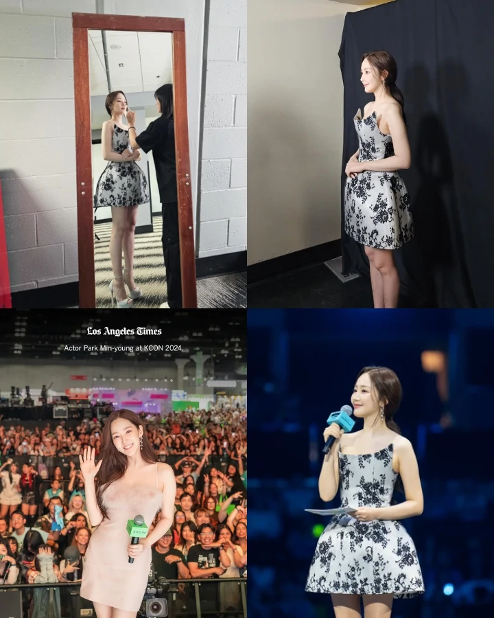 Park Min Young Pamerkan Proporsi Glamor saat Jadi MC KCON LA 2024