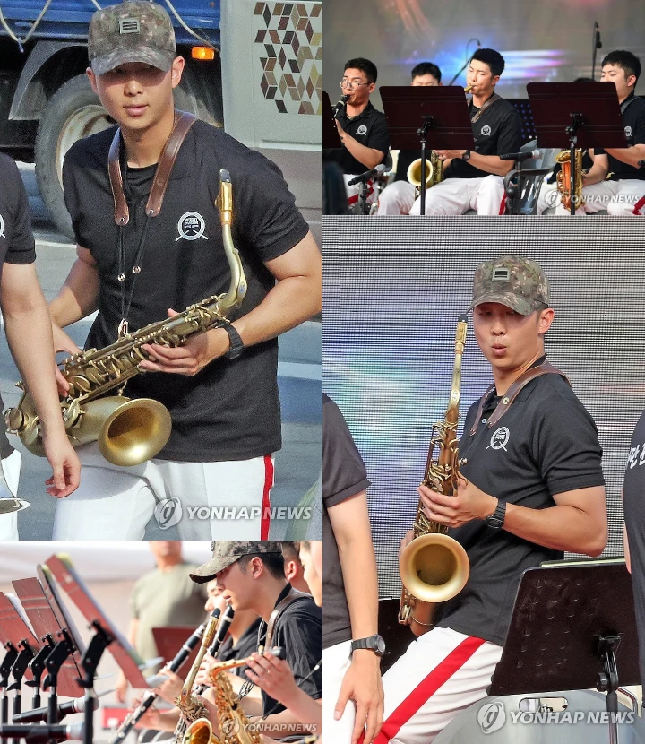 Potret RM BTS Bareng Band Militer di Festival Tomat Hwacheon Curi Perhatian