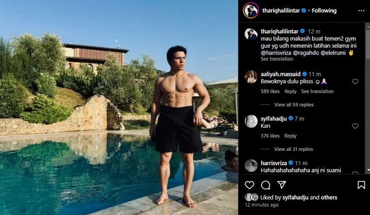 Thariq Halilintar Kena Sentil Aaliyah Massaid usai Dianggap FOMO ikut Edit Foto