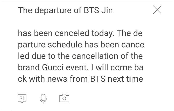 Jin BTS Batalkan Event Gucci Perdana Diduga Gara-Gara Kasus DUI Suga
