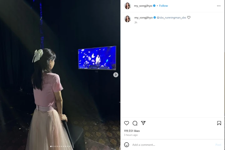 Song Ji Hyo Pamer Nontonin Kim Jong Kook saat Fanmeeting \'Running Man\' di Indonesia