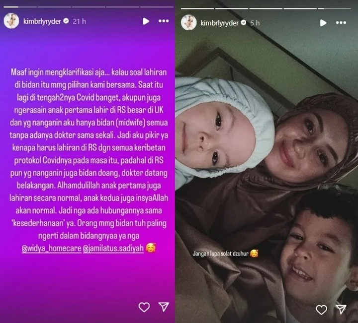 Kimberly Ryder Klarifikasi Soal Bidan