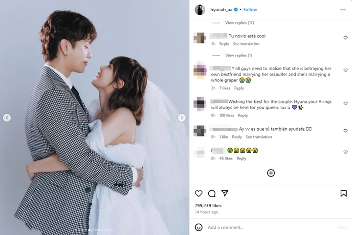 Potret Ciuman Hyuna & Yong Jun Hyung Jelang Menikah Picu Pro Kontra