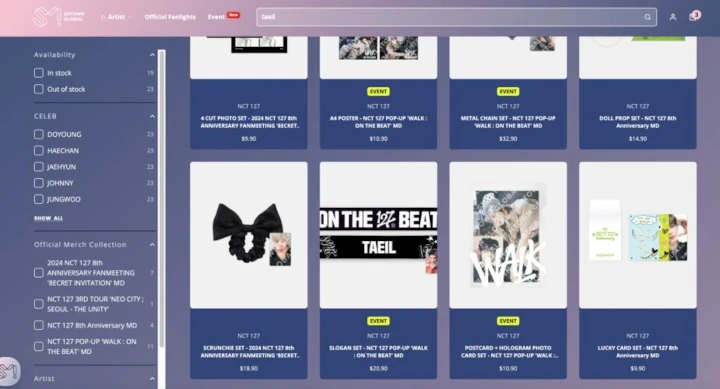 Merchandise Taeil Eks NCT Masih Dijual SM Entertainment