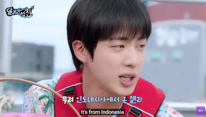 Aksi Jin BTS Promosi Permen Jelly Asal Indonesia Curi Perhatian