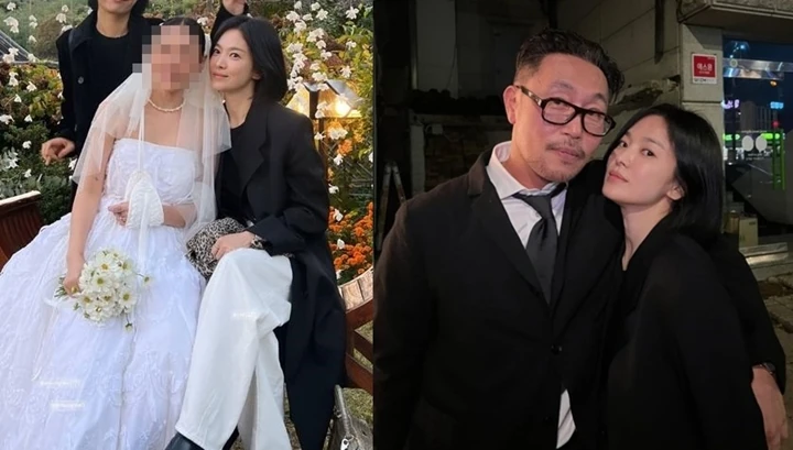 Potret Song Hye Kyo Dirangkul Cowok saat Kondangan Curi Perhatian