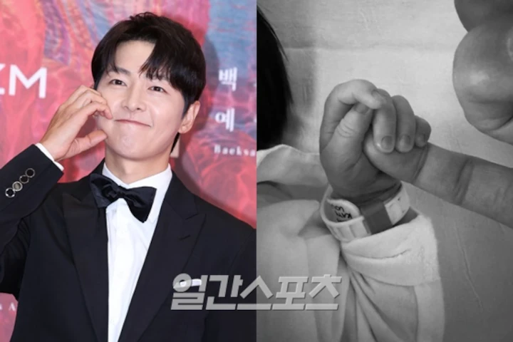 Visual Anak Kedua Song Joong Ki & Katy Louise Saunders Jadi Perbincangan