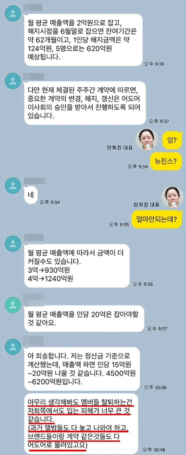 Chat Rahasia Min Hee Jin Bahas Denda Pemutusan Kontrak NewJeans Bocor